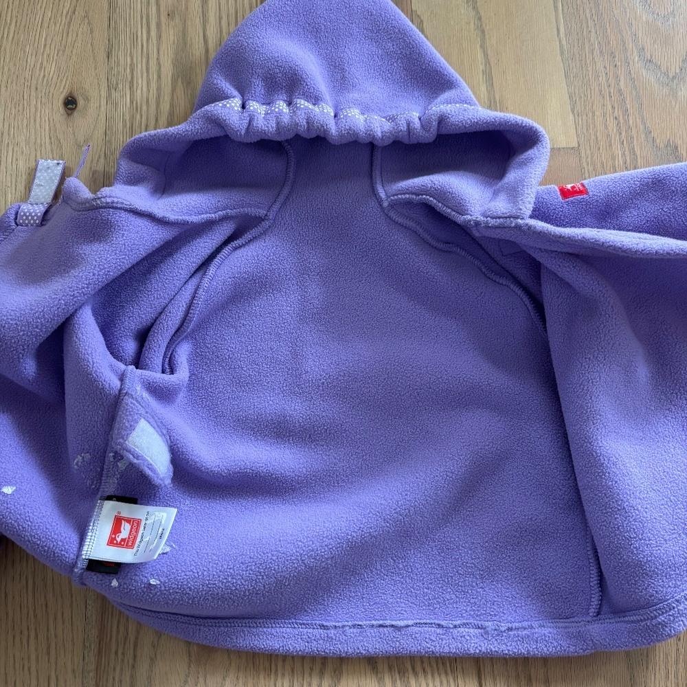 Widgeon Purple Fleece Jacket 24M - Picture 8 of 8